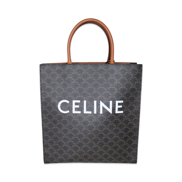 Celine Vertical Cabas Triomphe Large Tote in Tan - Picture 1 of 9